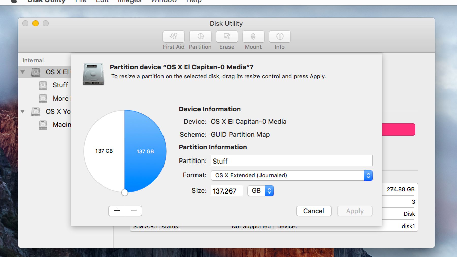 Removing partitions from external hard drive