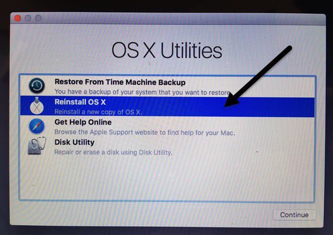 How reinstall mac os without disc